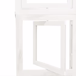 vidaXL Room Divider Panel Office Privacy Screen White Solid Wood Paulownia - 40 x 180 cm/ 6 piece - Additional view 5