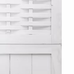 vidaXL Room Divider 6 Panels Office Privacy Screen White Solid Wood Paulownia - Additional view 5