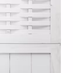 vidaXL Room Divider 6 Panels Office Privacy Screen White Solid Wood Paulownia - Additional view 5