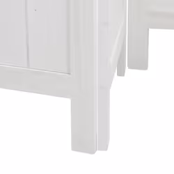 vidaXL Room Divider 6 Panels Office Privacy Screen White Solid Wood Paulownia - Additional view 6