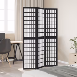 vidaXL Room Divider Panels Office Privacy Screen Solid Wood Paulownia - 40 x 180 cm/ 3 piece