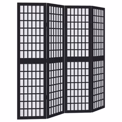 vidaXL Room Divider Panels Office Privacy Screen Solid Wood Paulownia - 40 x 160 cm/ 4 piece
