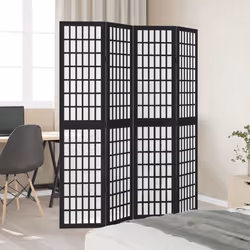 vidaXL Room Divider Panels Office Privacy Screen Solid Wood Paulownia - 40 x 180 cm/ 4 piece