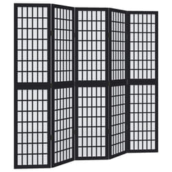 vidaXL Room Divider Panels Office Privacy Screen Solid Wood Paulownia - 40 x 180 cm/ 5 piece