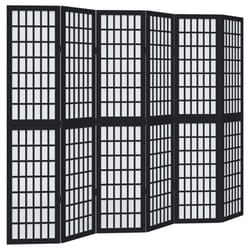 vidaXL Room Divider Panels Office Privacy Screen Solid Wood Paulownia - 40 x 180 cm/ 6 piece
