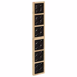 vidaXL Room Divider 4 Panels Privacy Screen Brown & Black Solid Wood Paulownia - Additional view 4