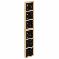vidaXL Room Divider Panel Privacy Screen Brown & Black Solid Wood Paulownia - 40 x 220 cm/ 5 piece - Additional view 4