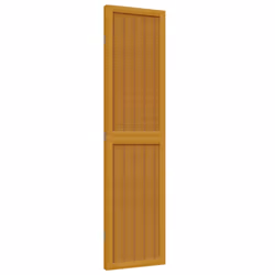 vidaXL Room Divider Panel Office Privacy Screen Brown Solid Wood Paulownia - 40 x 160 cm/ 3 piece - Additional view 4