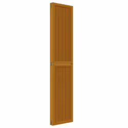 vidaXL Room Divider Panel Office Privacy Screen Brown Solid Wood Paulownia - 40 x 180 cm/ 4 piece - Additional view 4