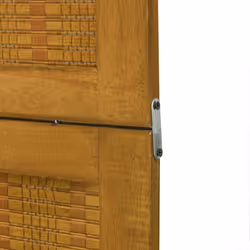 vidaXL Room Divider Panel Office Privacy Screen Brown Solid Wood Paulownia - 40 x 180 cm/ 4 piece - Additional view 6