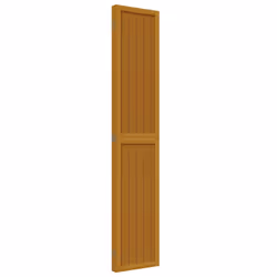 vidaXL Room Divider Panel Office Privacy Screen Brown Solid Wood Paulownia - 40 x 200 cm/ 4 piece - Additional view 4