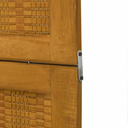 vidaXL Room Divider Panel Office Privacy Screen Brown Solid Wood Paulownia - 40 x 220 cm/ 4 piece - Additional view 6