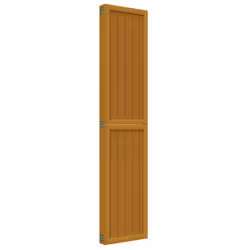 vidaXL Room Divider Panel Office Privacy Screen Brown Solid Wood Paulownia - 40 x 180 cm/ 5 piece - Additional view 4