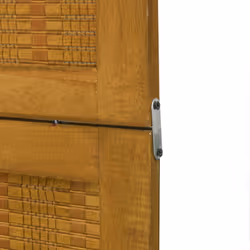 vidaXL Room Divider Panel Office Privacy Screen Brown Solid Wood Paulownia - 40 x 200 cm/ 5 piece - Additional view 6