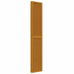 vidaXL Room Divider Panel Office Privacy Screen Brown Solid Wood Paulownia - 40 x 220 cm/ 5 piece - Additional view 4