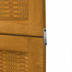 vidaXL Room Divider Panel Office Privacy Screen Brown Solid Wood Paulownia - 40 x 220 cm/ 5 piece - Additional view 6