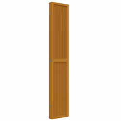 vidaXL Room Divider Panel Office Privacy Screen Brown Solid Wood Paulownia - 40 x 220 cm/ 6 piece - Additional view 4