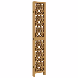 vidaXL Room Divider Privacy Screen Privacy Panel Brown Solid Wood Paulownia - 40 x 220 cm/ 6 piece - Additional view 4