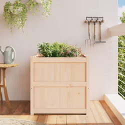 vidaXL Garden Planter Flower Pot Outdoor Planter Box Plant Pot Solid Wood Pine