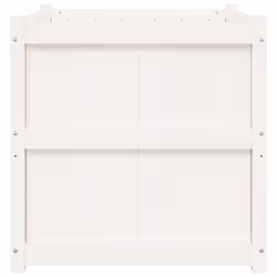 vidaXL Garden Planter Flower Pot Planter Box Plant Pot White Solid Wood Pine - Additional view 4