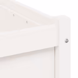 vidaXL Garden Planter Flower Pot Planter Box Plant Pot White Solid Wood Pine - Additional view 8