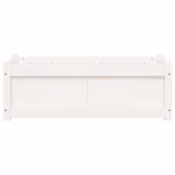 vidaXL Garden Planter Flower Pot Planter Box Plant Pot White Solid Wood Pine - Additional view 4