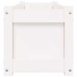 vidaXL Garden Planter Flower Pot Planter Box Plant Pot White Solid Wood Pine - Additional view 5