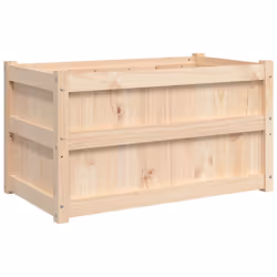vidaXL Garden Planters Flower Pot Planter Box Plant Pot 2 pcs Solid Wood Pine - Additional view 4
