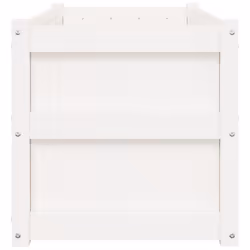 vidaXL Garden Planter Flower Pot Planter Box Plant Pot White Solid Wood Pine - Additional view 5