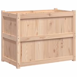 vidaXL Garden Planter Patio Flower Pot Plant Pot Planter Box Solid Wood Pine - natural pine - Additional view 6