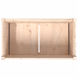 vidaXL Garden Planter Patio Flower Pot Plant Pot Planter Box Solid Wood Pine - natural pine - Additional view 7