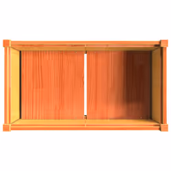 vidaXL Garden Planter Flower Pot Outdoor Planter Wax Brown Solid Wood Pine - Additional view 7