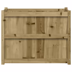vidaXL Garden Planter Patio Flower Pot Plant Pot Planter Box Solid Wood Pine - natural impregnated - Additional view 4