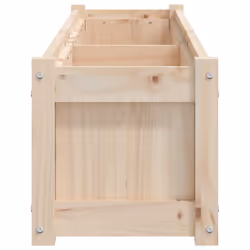 vidaXL Garden Planters Patio Flower Pot Plant Pot Planter Box Solid Wood Pine - natural pine, 1 pcs - Additional view 5