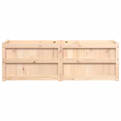 vidaXL Garden Planter Patio Flower Pot Plant Pot Planter Box Solid Wood Pine - natural pine - Additional view 4