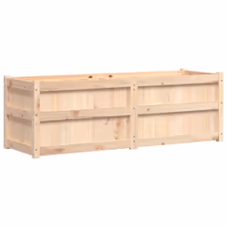 vidaXL Garden Planter Patio Flower Pot Plant Pot Planter Box Solid Wood Pine - natural pine - Additional view 6