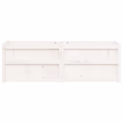 vidaXL Garden Planter Patio Flower Pot Plant Pot Planter Box Solid Wood Pine - white pine - Additional view 4