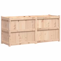 vidaXL Garden Planter Patio Flower Pot Plant Pot Planter Box Solid Wood Pine - natural pine - Additional view 6