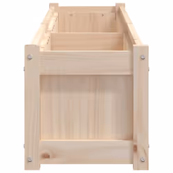 vidaXL Garden Planters Patio Flower Pot Plant Pot Planter Box Solid Wood Pine - natural pine, 2 pcs - Additional view 5