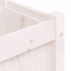 vidaXL Garden Planters Patio Flower Pot Plant Pot Planter Box Solid Wood Pine - white pine, 2 pcs - Additional view 8