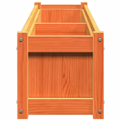 vidaXL Garden Planters Patio Flower Pot Plant Pot Planter Box Solid Wood Pine - brown pine, 2 pcs - Additional view 6