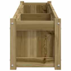 vidaXL Garden Planters Patio Flower Pot Plant Pot Planter Box Solid Wood Pine - natural impregnated, 1 pcs - Additional view 5