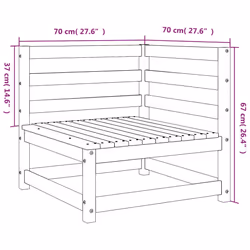 VidaXL 837906 outdoor bench Wood - Additional view 8
