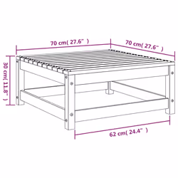 VidaXL 837921 outdoor bench Wood - Additional view 8