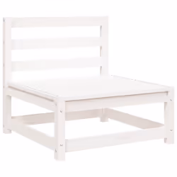 vidaXL Garden Lounge Set Outdoor Lounge Set Corner Sofa Couch Solid Pinewood - white pine, corner + 2x chair - Additional view 4