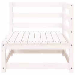 vidaXL Garden Lounge Set Outdoor Lounge Set Corner Sofa Couch Solid Pinewood - white pine, corner + 2x chair - Additional view 7