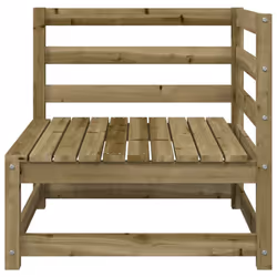 vidaXL Garden Lounge Set Outdoor Lounge Set Corner Sofa Couch Solid Pinewood - natural impregnated, corner + 2x chair - Additional view 7