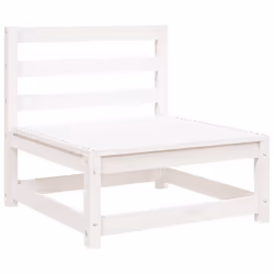 vidaXL Garden Lounge Set Outdoor Lounge Set Corner Sofa Couch Solid Pinewood - white pine, corner + chair + footrest - Additional view 6