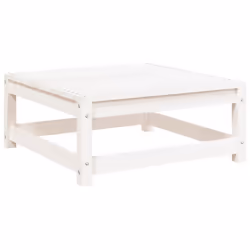 vidaXL Garden Lounge Set Outdoor Lounge Set Corner Sofa Couch Solid Pinewood - white pine, corner + chair + footrest - Additional view 8