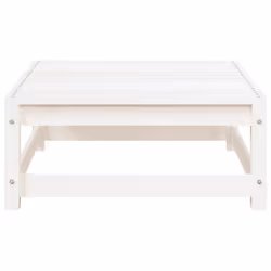 vidaXL Garden Lounge Set Outdoor Lounge Set Corner Sofa Couch Solid Pinewood - white pine, corner + chair + footrest - Additional view 9